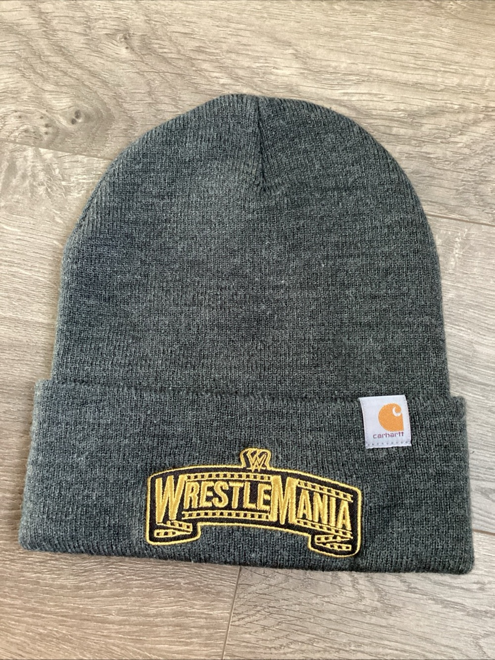 Carhartt Wrestlemania 39 Beanie Hat Gray WWE
